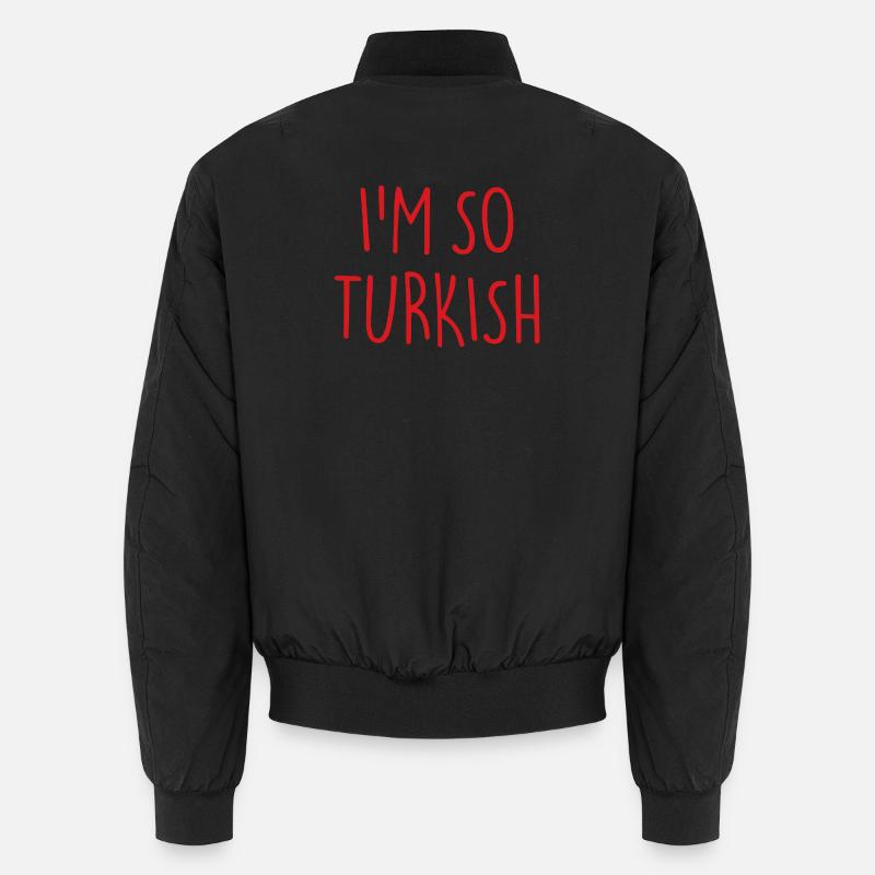 JESTEM TAKI TURECKI Turcja Turcja - Kurtka bomber unisex - czarny