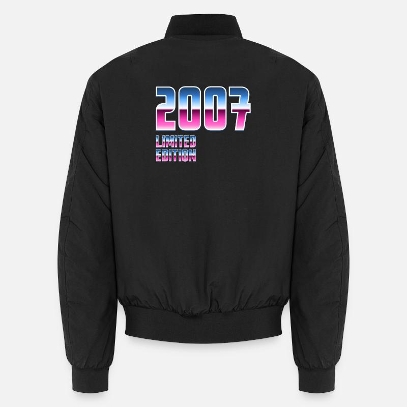 Retro 2007 Limitierte Edition 18 Geburtstag Unisex Bomberjacke