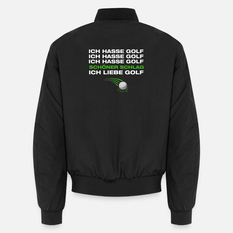 Ich liebe Golf Golfer Golfen Unisex Bomberjacke