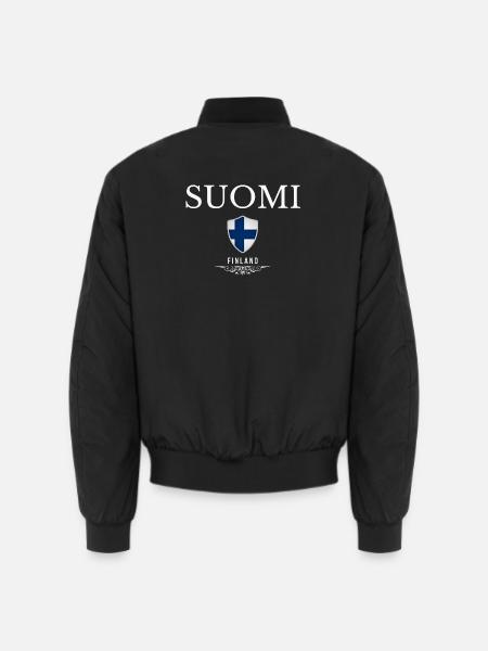 Ursprünglich aus Finnland, geboren in Finnland - Unisex Bomberjacke - Schwarz
