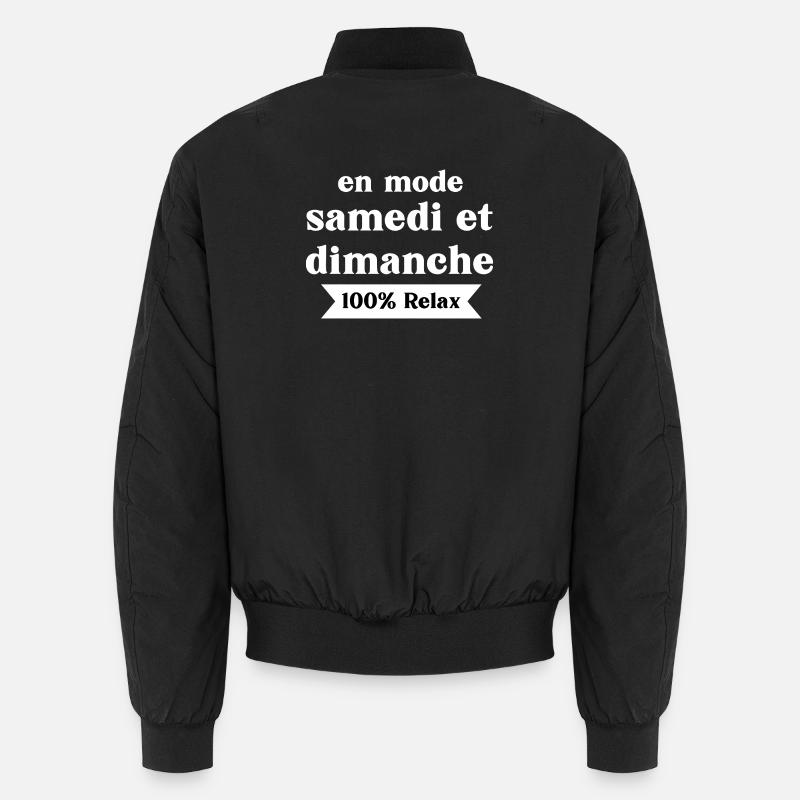 Im Samstag-Sonntag-Modus Unisex Bomberjacke
