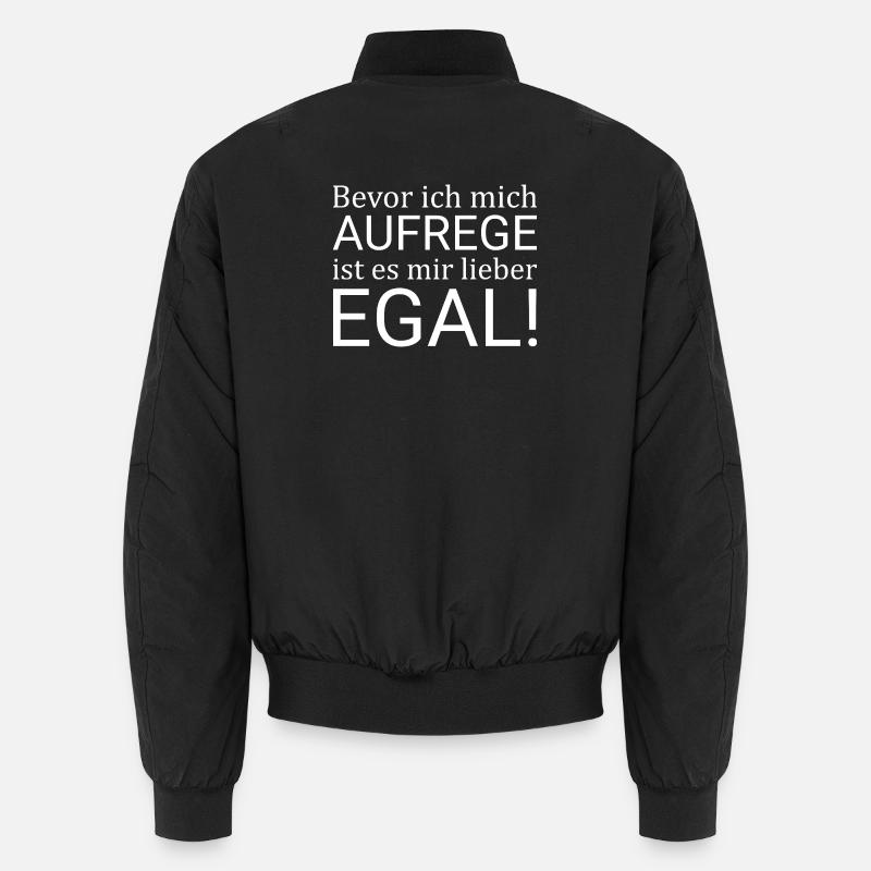 Before I get upset, I'd rather not care Unisex Bomber Jacket
