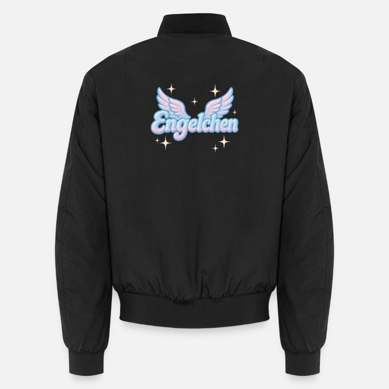 Engelchen / y2k statement spitzname design - Unisex Bomberjacke - Schwarz
