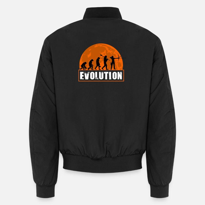 Archy Evolution Hunter Silhouette Rétro Vintage Bomber unisexe