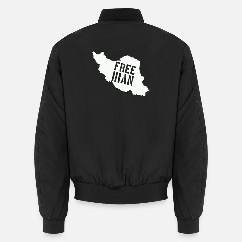 Iran Freedom Free Iran - Unisex Bomber Jacket - black