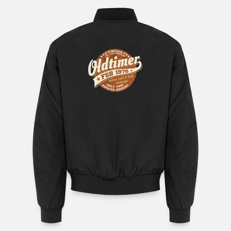Oldtimer Februar 1976 - Geburtstag - Geschenk Unisex Bomberjacke