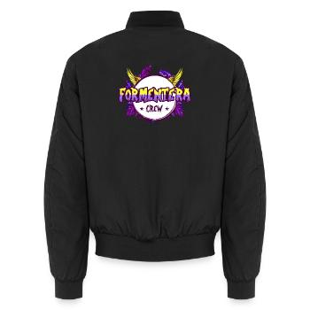 Formentera Crew Bunt - Unisex Bomberjacke - Schwarz - Hinten - AI Model Male 185 light (185cm)