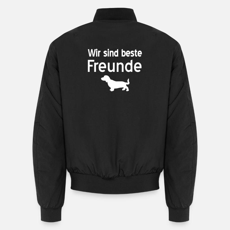 Dackel - Unisex Bomberjacke - Schwarz