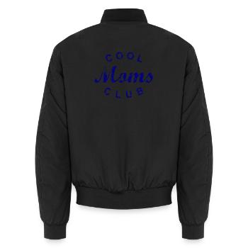 Cool Moms Club Mutter Mama Muttertag Geschenk - Unisex Bomberjacke - Schwarz - Hinten - AI Model Male 185 light (185cm)