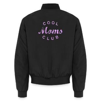 Cool Moms Club Mutter Mama Muttertag Geschenk - Unisex Bomberjacke - Schwarz - Hinten - AI Model Male 185 light (185cm)