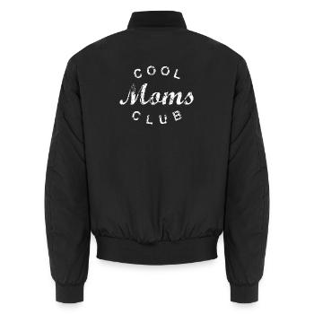 Cool Moms Club Mutter Mama Muttertag Geschenk - Unisex Bomberjacke - Schwarz - Hinten - AI Model Male 185 light (185cm)