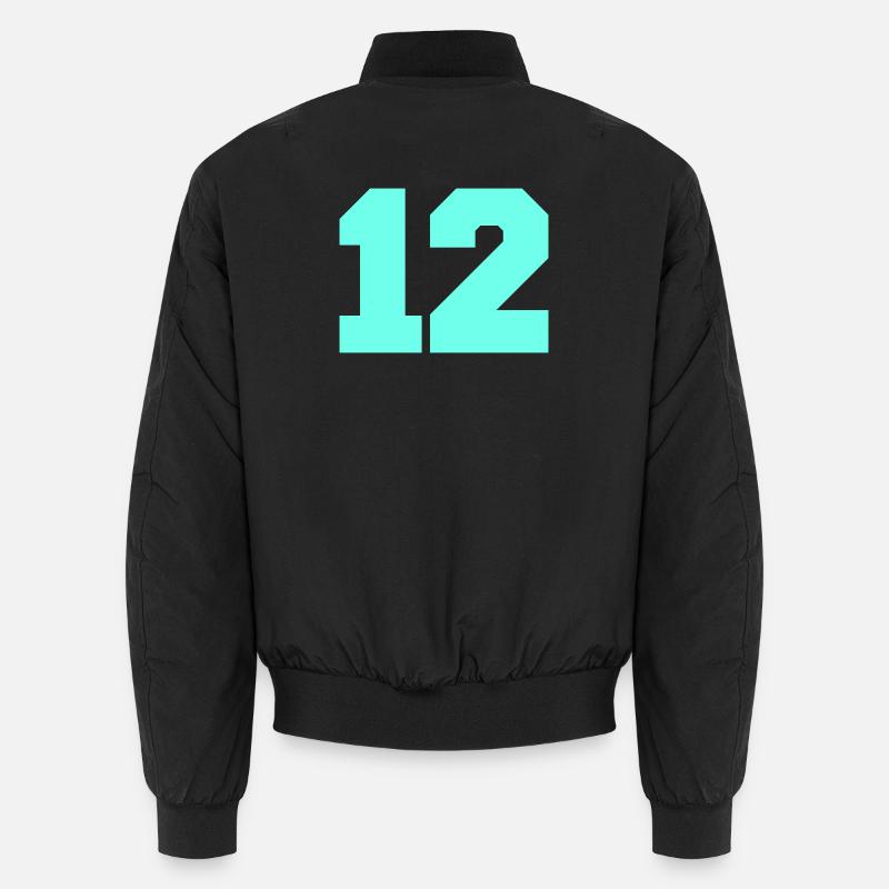 12 - Unisex Bomber Jacket - black