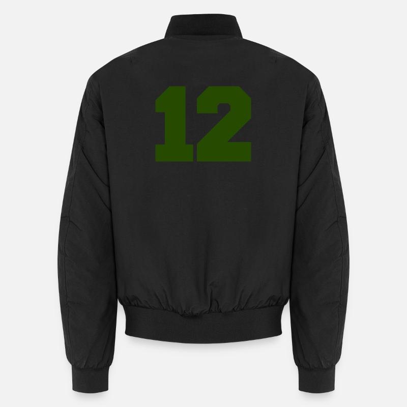 12- - Unisex Bomber Jacket - black