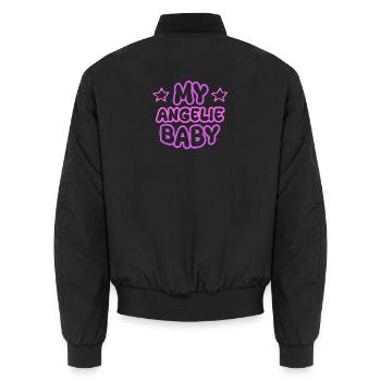 Cadeau pour Angelie - Bomber unisexe - noir - Dos - AI Model Male 185 light (185cm)