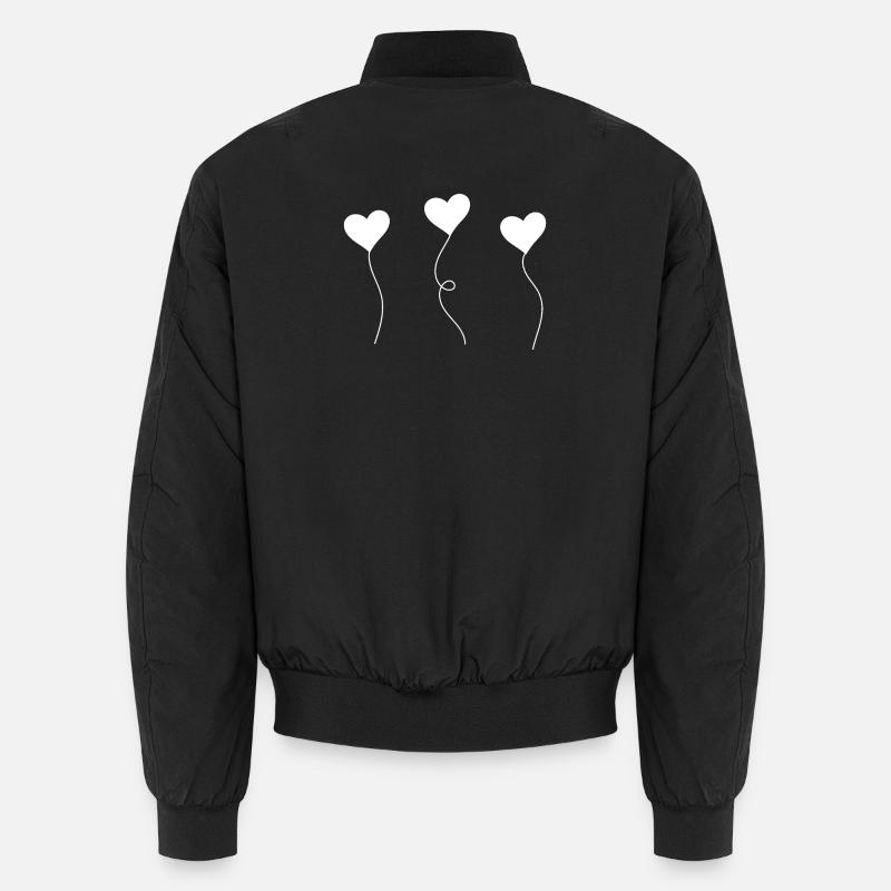 heart - Unisex Bomberjacke - Schwarz