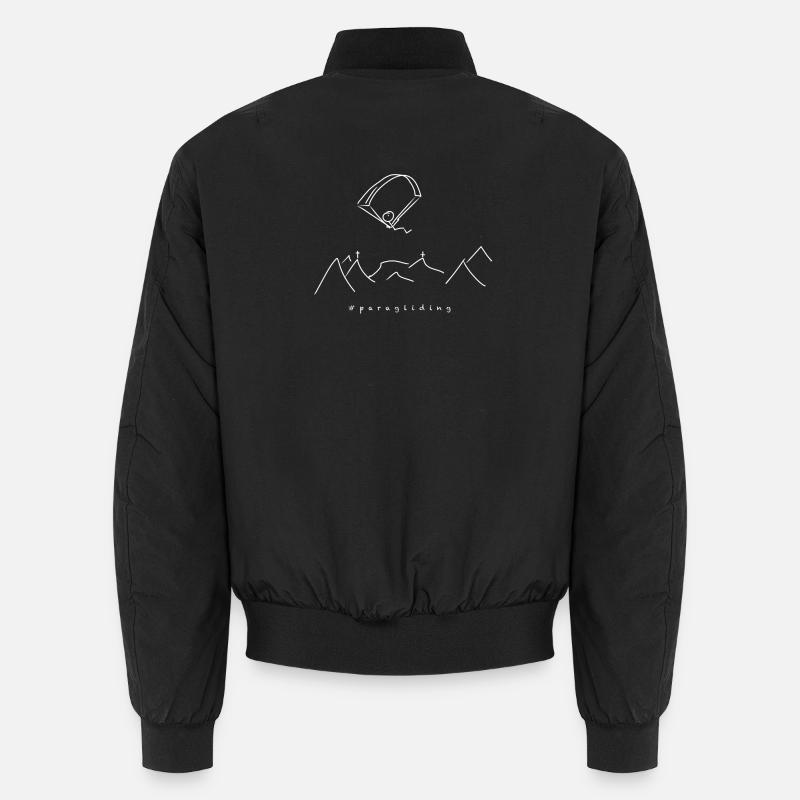 paragliding - Unisex Bomber Jacket - black