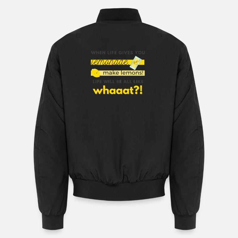 make lemons! - Unisex Bomberjacke - Schwarz