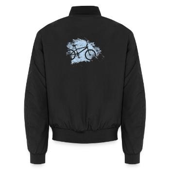 Coup de pinceau Éclaboussure de Vélo - Bomber unisexe - noir - Dos - AI Model Male 185 light (185cm)
