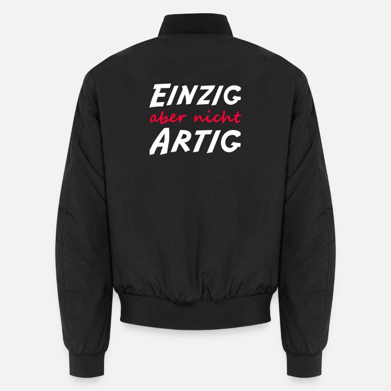 Einzig aber nicht artig  - Unisex Bomberjacke - Schwarz