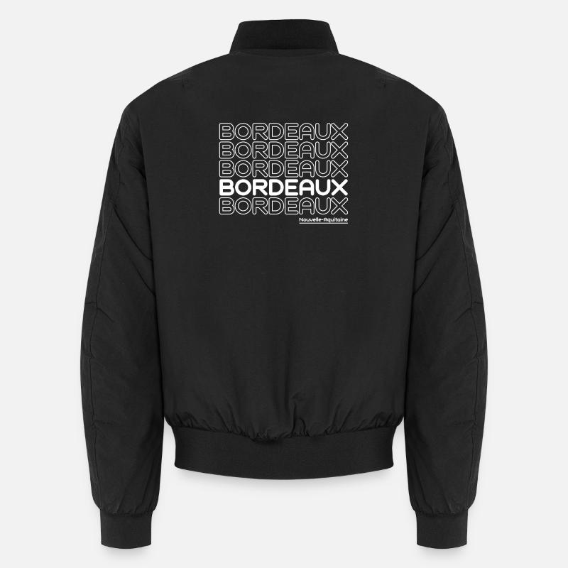 Bordeaux Neon Typo Multiple Unisex Bomber Jacket