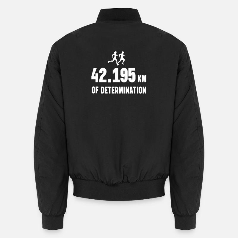 Marathon - 42 195 km de détermination Bomber unisexe