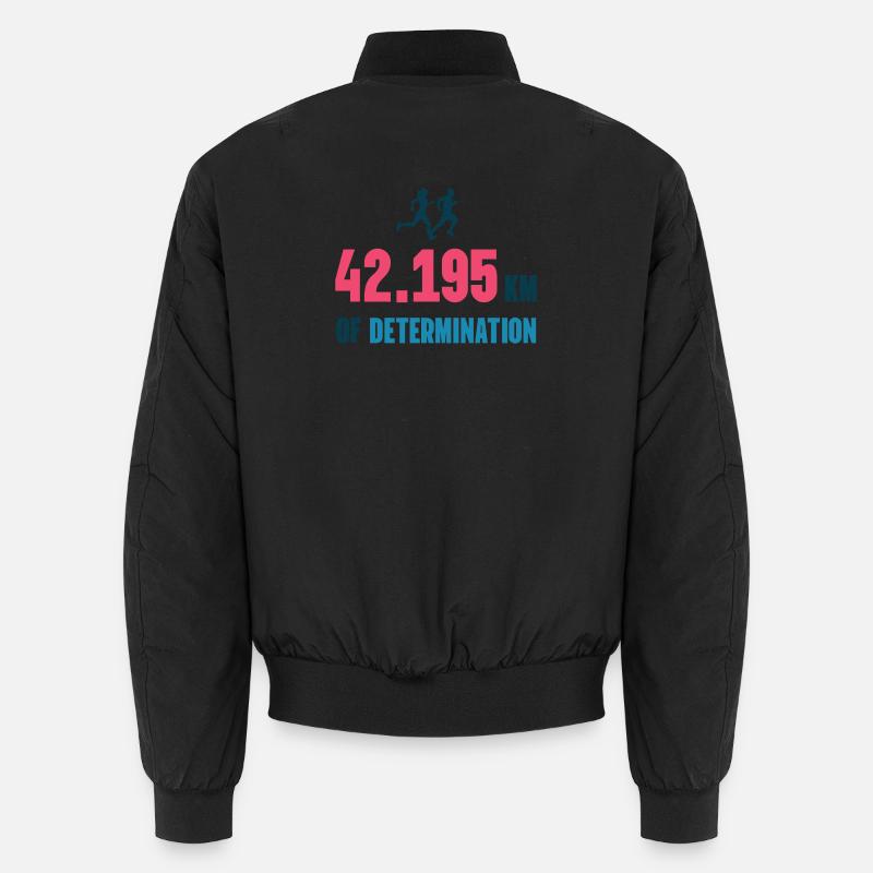 Marathon - 42 195 km de détermination Bomber unisexe