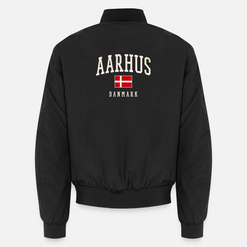 Aarhus Drapeau du Danmark Bomber unisexe