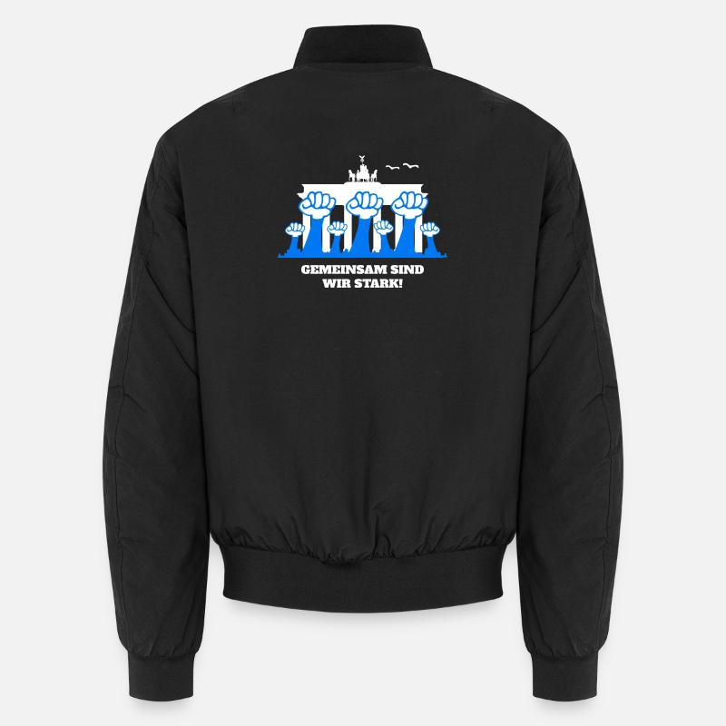 Together we are strong - Unisex Bomber Jacket - black
