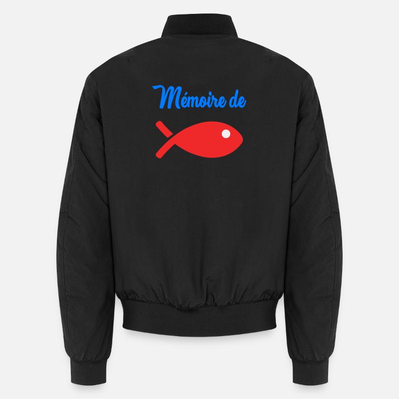 FISCH. GEDÄCHTNIS. HUMOR Unisex Bomberjacke