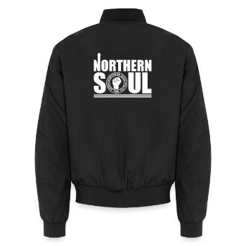 Northern Soul - Gardez la foi - Bomber unisexe - noir - Dos - AI Model Male 185 light (185cm)