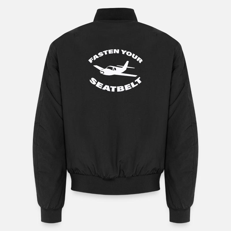 FASTEN YOUR SEATBELT - Unisex Bomberjacke - Schwarz