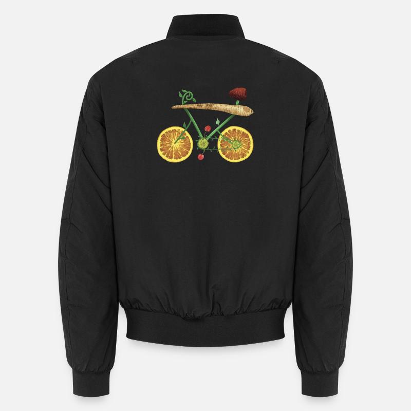 Design de vélo fruité avec des tranches d’orange Bomber unisexe