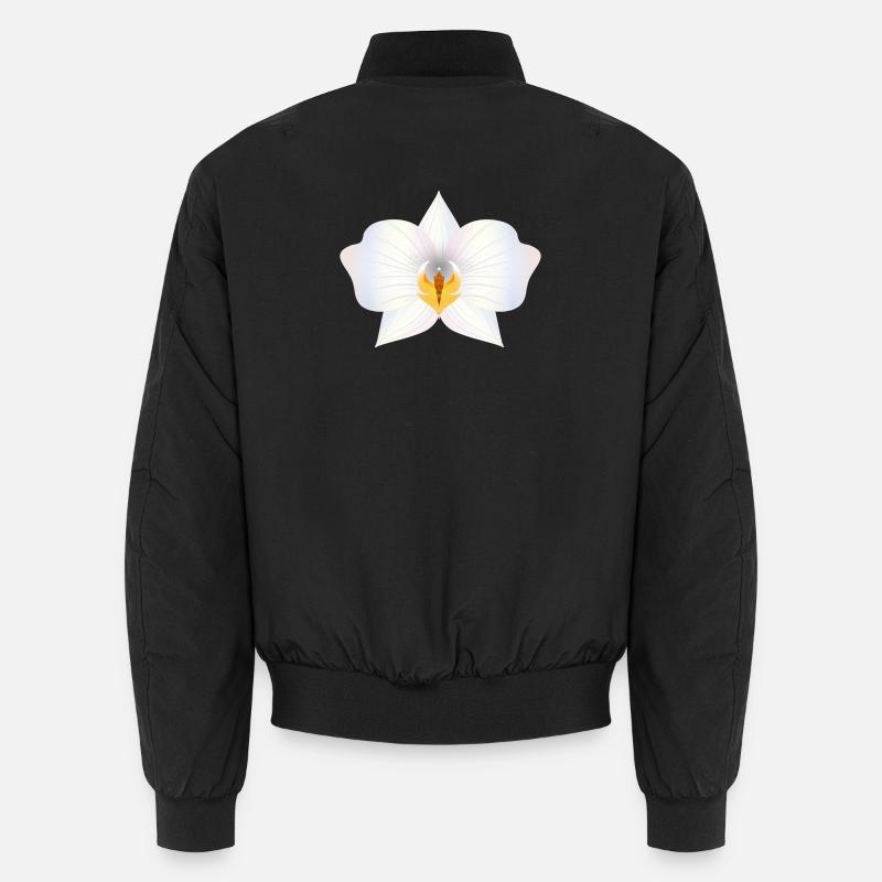 Fleur d’orchidée délicate aux couleurs pastel Bomber unisexe