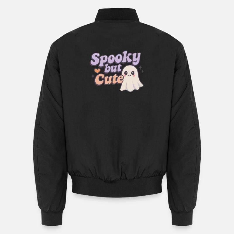 spooky but cute - Unisex Bomber Jacket - black