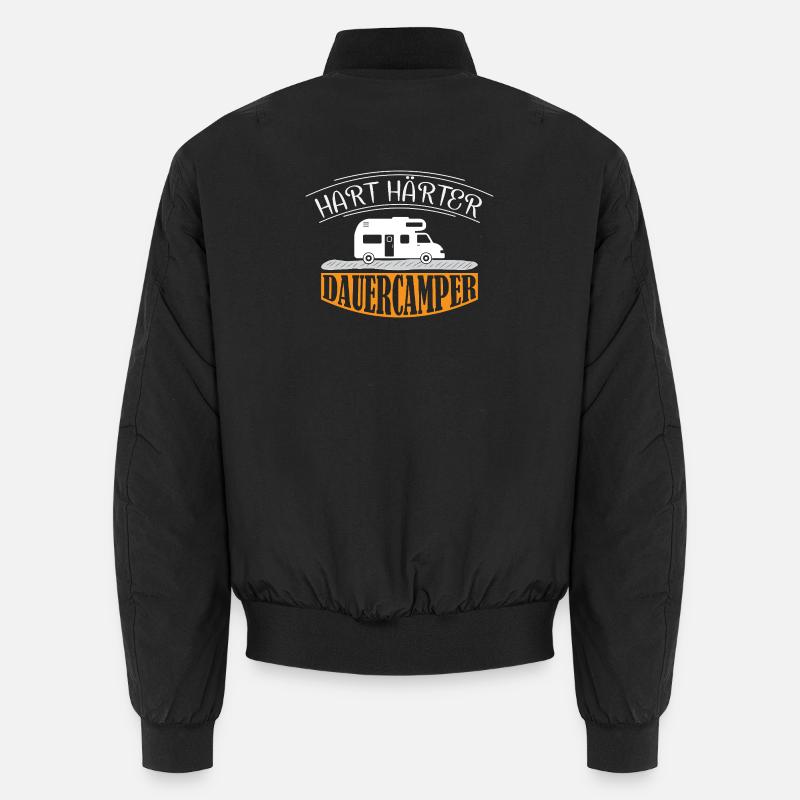 Camper Camping Wohnwagen Spruch Unisex Bomberjacke