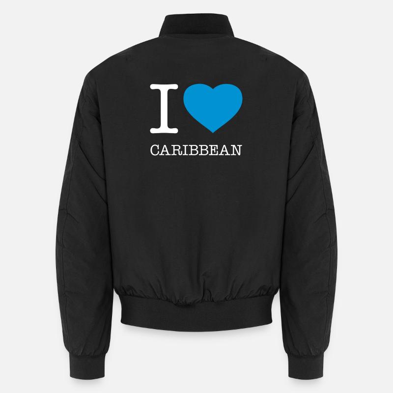 I love Caribbean Karibik Unisex Bomberjacke