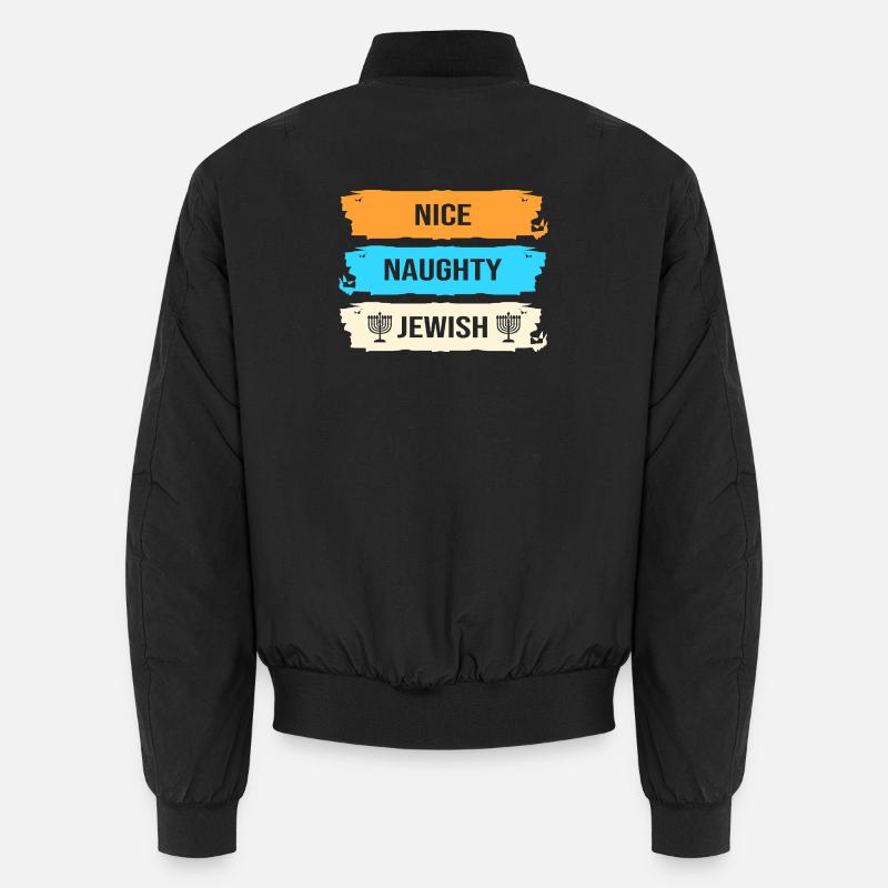 Hanukkah Chanukkah Hanukah - Unisex Bomber Jacket - black