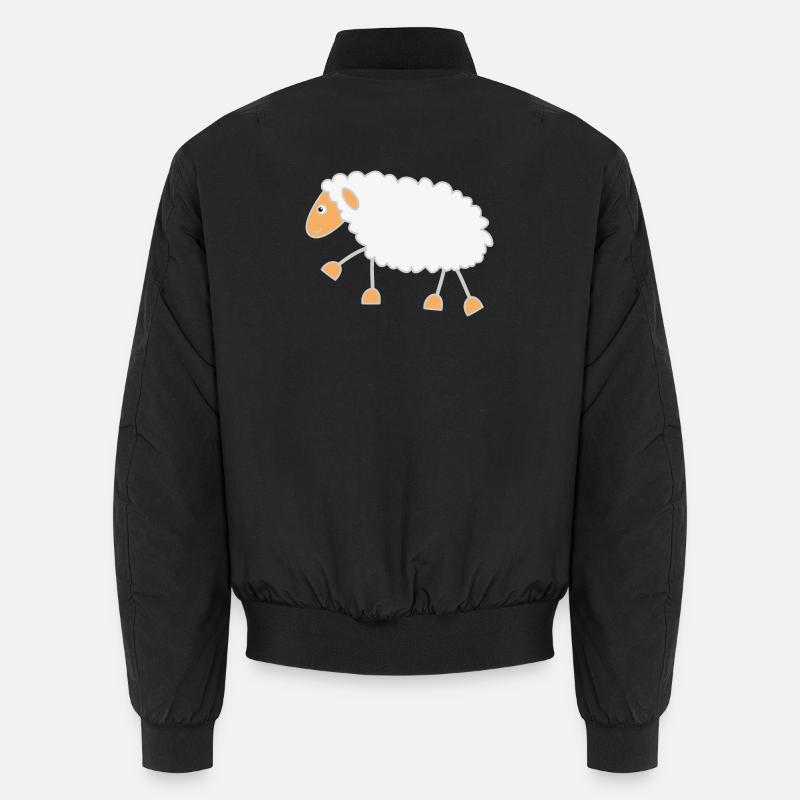 Funny Sheep - Unisex Bomber Jacket - black