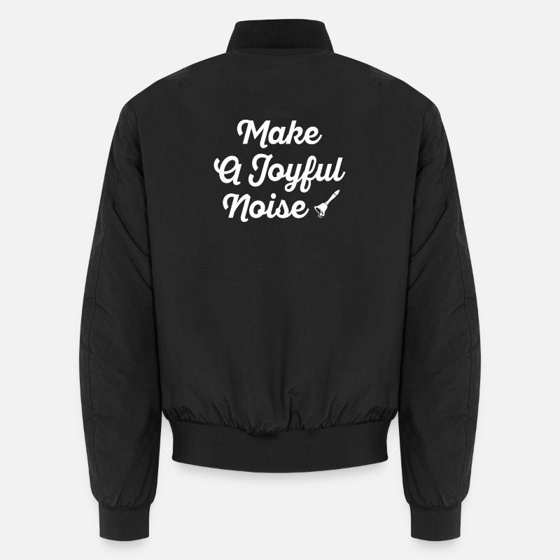 Typographie Make A Joyful Noise Bomber unisexe
