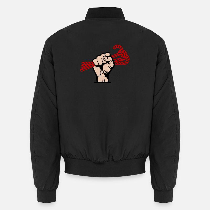 I Want Candy, Revolutionär, Slogan & Zucker Design Unisex Bomberjacke