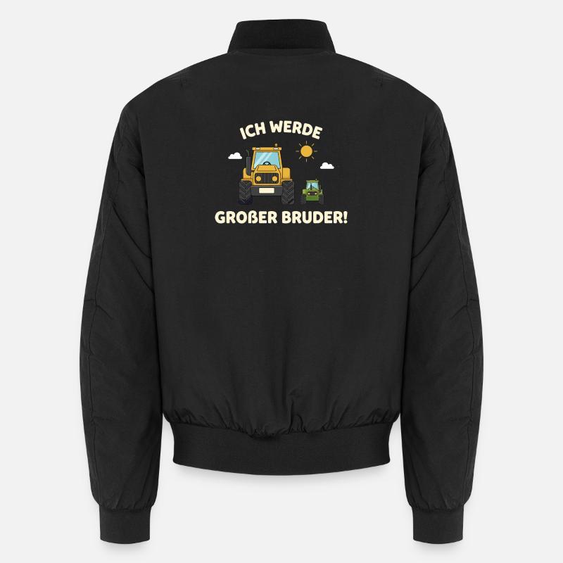 Traktor Großer Bruder Kinder Geschenk Lustig Unisex Bomberjacke