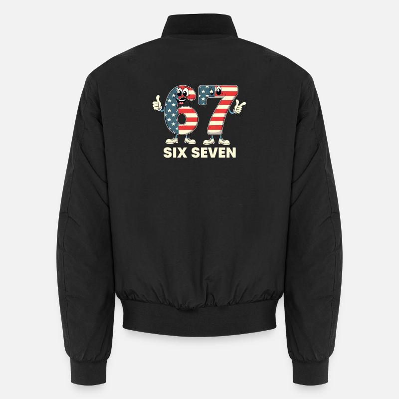 US Flag 67 Memes Six Seven Bomber unisexe