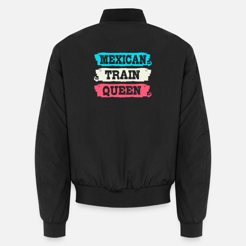Domino Mexican Train - Unisex Bomberjacke - Schwarz