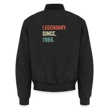 legendary since 1966 - Bomber unisexe - noir - Dos - AI Model Male 185 light (185cm)