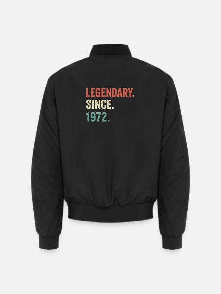legendary since 1972 - Unisex Bomber Jacket - black