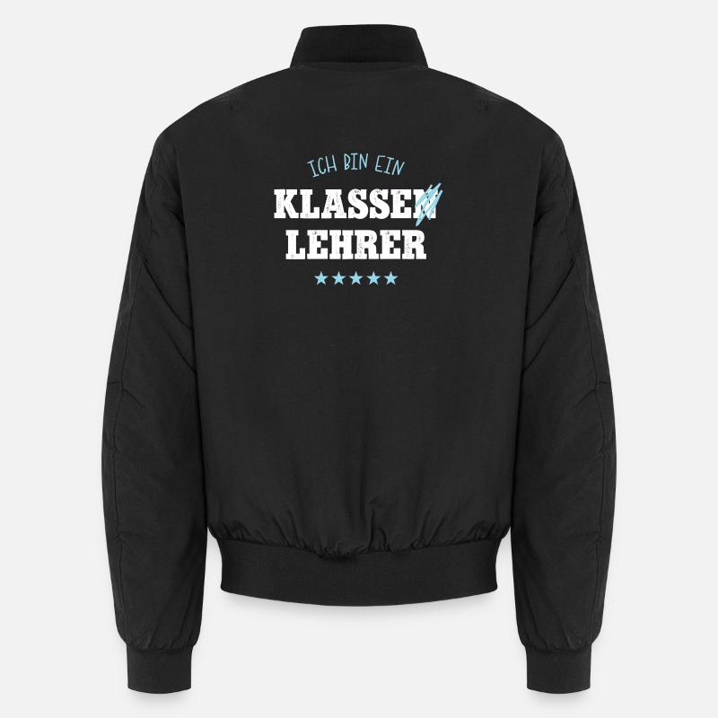 Klassenlehrer Schule Spruch Abschied Bester Lehrer Unisex Bomberjacke