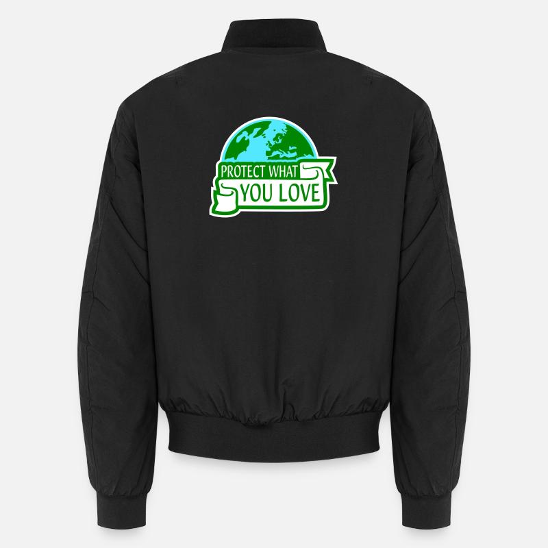 Déclaration de protection de la nature Protéger ce que vous aimez Logo de la Déclaration de Protection de la Nature Bomber unisexe