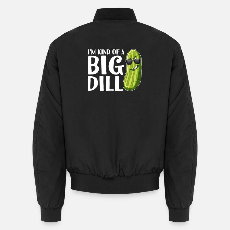Big Dill Pickle Wortspiel-Tee Unisex Bomberjacke