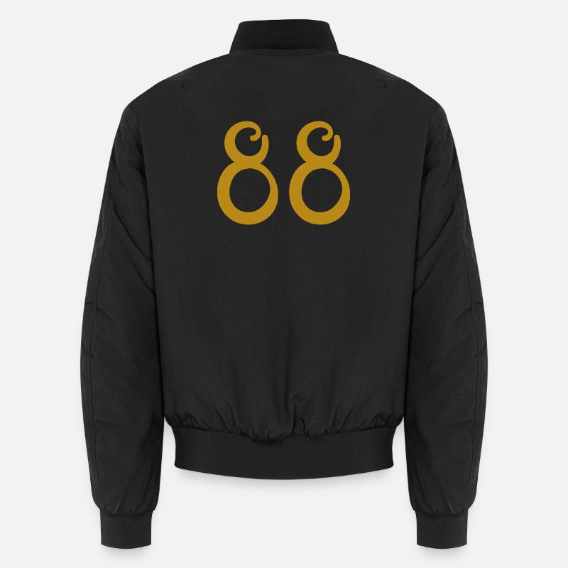 88 - Unisex Bomberjacke - Schwarz