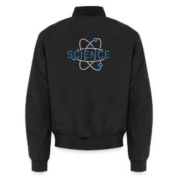Déclaration scientifique : Déclaration sur l’éducation des nerds - Bomber unisexe - noir - Dos - AI Model Male 185 light (185cm)